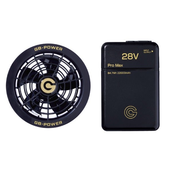 GB-POWER(長信ジャパン)】【バッテリー+ファン】28V出力バッテリー＋